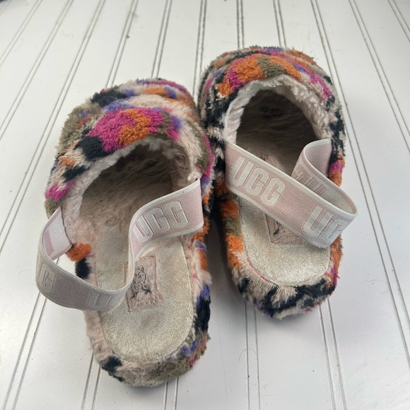 UGG Fluff Yeah Slingback Multicolor Slippers Women’s Size 8 - Picture 5 of 8